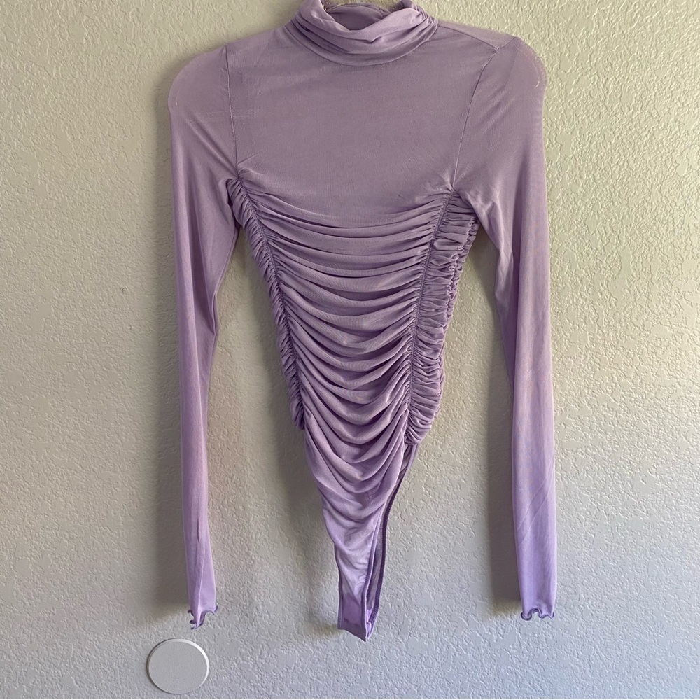 Free People Under It All Bodysuit Lilac Haze - Picture 3 of 9